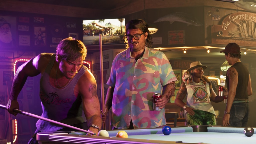 GTA 6 Cal Hampton playing pool
