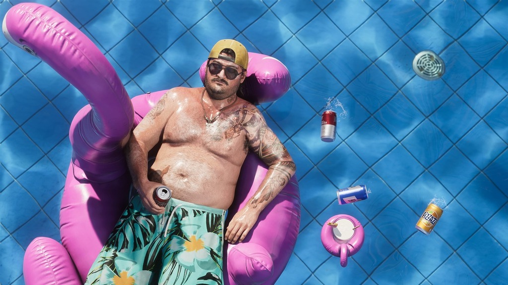 GTA 6 Cal Hampton in a pool
